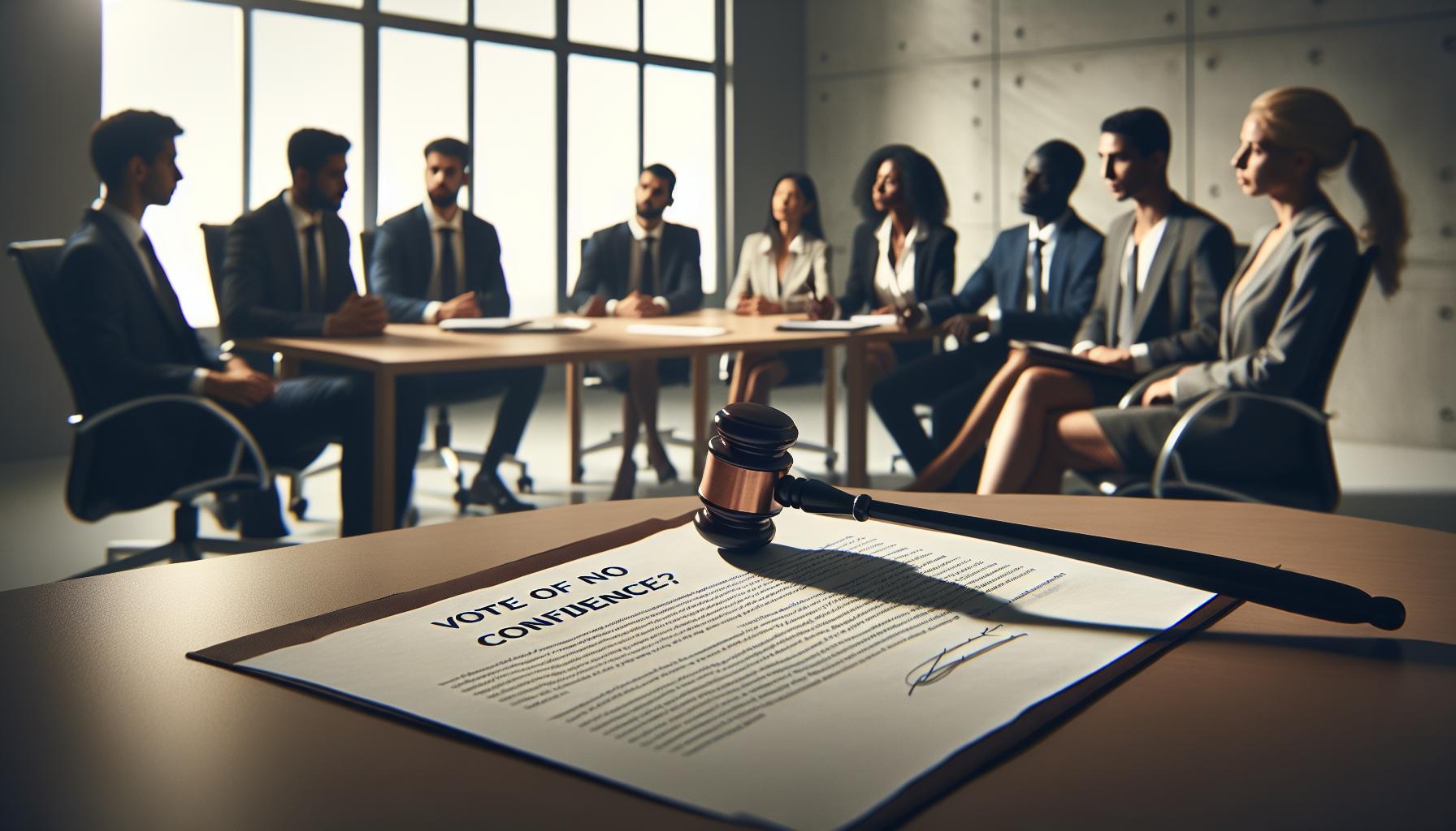 Who Can Call a Vote of No Confidence: Workplace Leadership 101 1 Who Can Initiate a Vote of No Confidence?